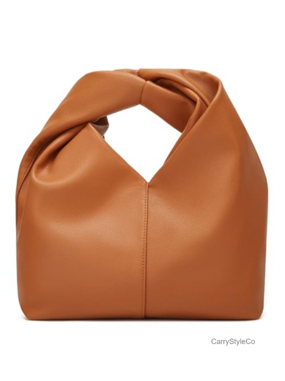 PU Leather Slouchy Crescent Hobo Shoulder Bag Women Everyday Purse